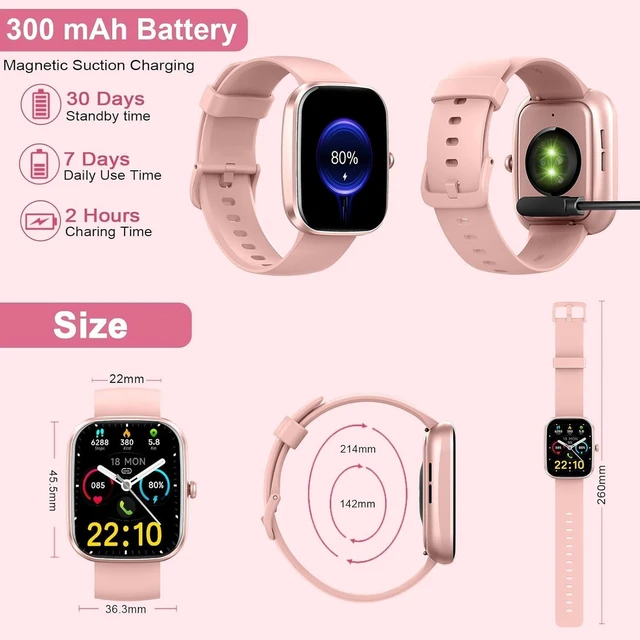 Alt view image 5 of 7 - Smart Watch for Women Men(Answer/Make Call), 2026 New 1.91" HD SmartWatch, Fitness Watch with 120+ Sport Modes, IP68 Waterproof, Pedometer, Heart Rate/Sleep Monitor, Activity Tracker for Android iOS