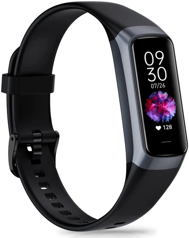 Main image of Fitness Tracker, Activity Trackers with 24/7 Heart Rate Blood Pressure Sleep Monitor, 1.10" AMOLED Touch Screen Step Counter, Waterproof Smart Watch Health Pedometer for Women Men