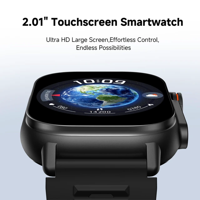 Alt view image 5 of 7 - Smart Watch for Men Women (Answer/Make Call) - 2.01" Activity Tracker | Heart Rate/Sleep/SpO2 Monitor/IP68 Waterproof /110+ Sport Modes/100 Days Extra-Long Battery Life for Android/iOS - 2 Straps