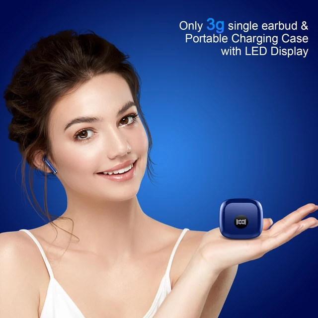 Alt view image 5 of 7 - Wireless Earbuds, Bluetooth 5.4 Headphones, LED Power Display, Bass Stereo Ear Buds, Bluetooth Earbuds, in-Ear Noise Cancelling Mic, 40H Playback Mini Case, IP7 Waterproof Sport Earphones, Android iOS