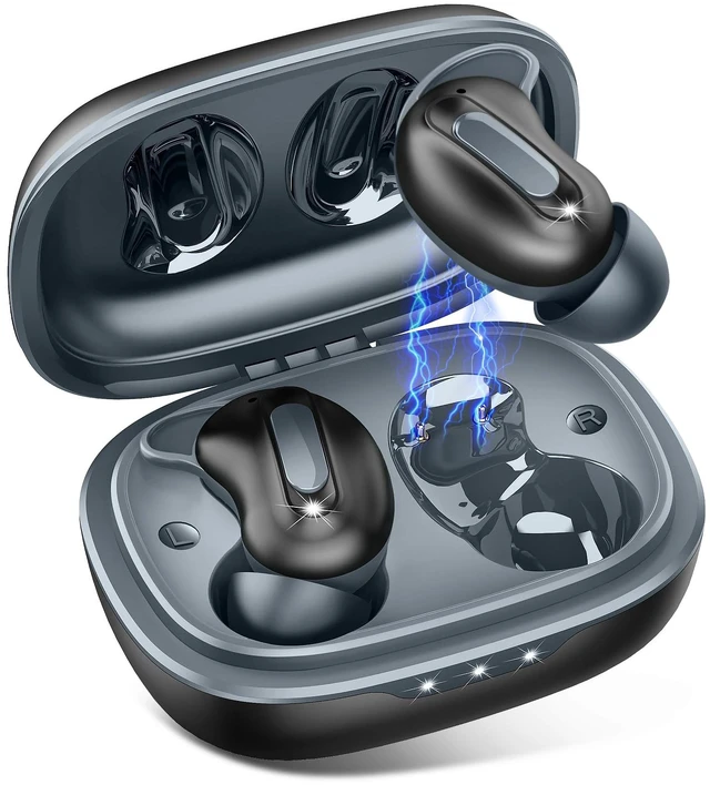 Main image of Mini ANC Sleep Earbuds, Wireless Ear Buds Headphones for Side Sleepers | Bluetooth 5.4 Deep Bass Stereo 48H Playtime Ear Buds, 4 ENC Noise Cancelling Mic for Side Sleepers uninterrupted night sleep
