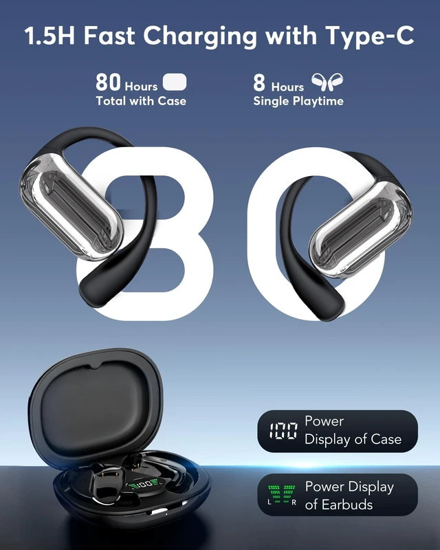 Alt view image 7 of 7 - AI Translation Earbuds Real Time,199+ Language Translator Earbuds Open Ear | No Subscription Translating HeadphonesAI Optimized Audio, Audifonos Traductores Inglés , 6-in-1 Smart Headphones