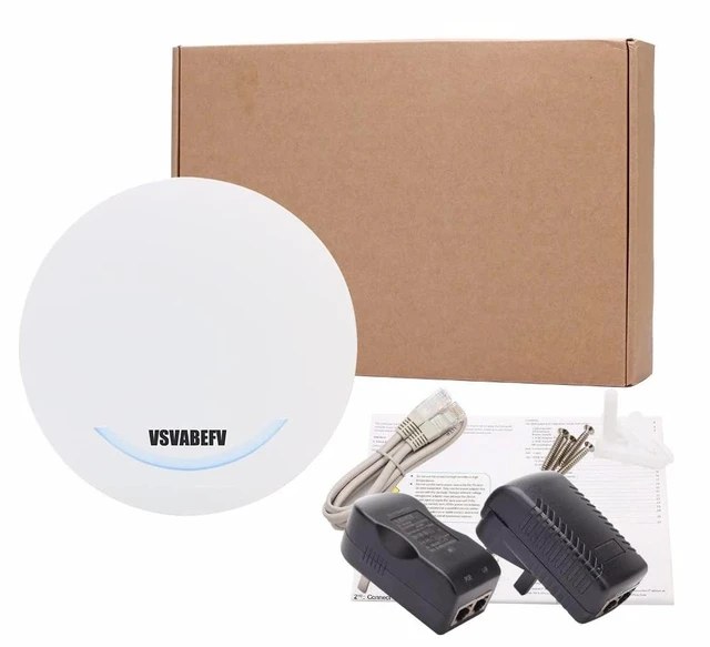 Alt view image 7 of 7 - Dual Band Gigabit POE Wireless WiFi Access Point WiFi Repeater | Long Range 5Ghz 1200Mbps Ceiling Mounted AP Wireless Access Point | Mesh, Seamless Roaming & MU-MIMO | PoE Powered