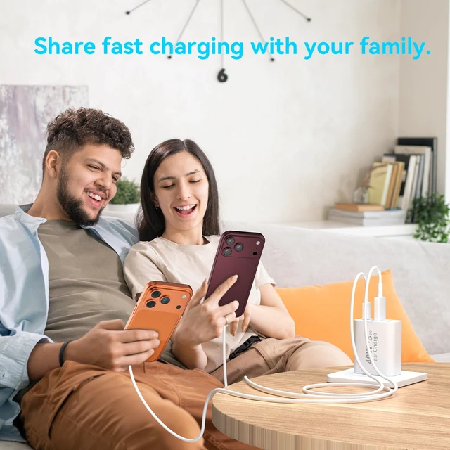 Alt view image 7 of 7 - USB C Charger Block Multiple Ports Wall Charger Fast Phone Charging Blocks | 40W 4-Ports Power Cube USB Plug USB A+USBC Charger Brick Box for iPhone 18/17/16/15/14/13 Pro Max, iPad, Galaxy, Pixel