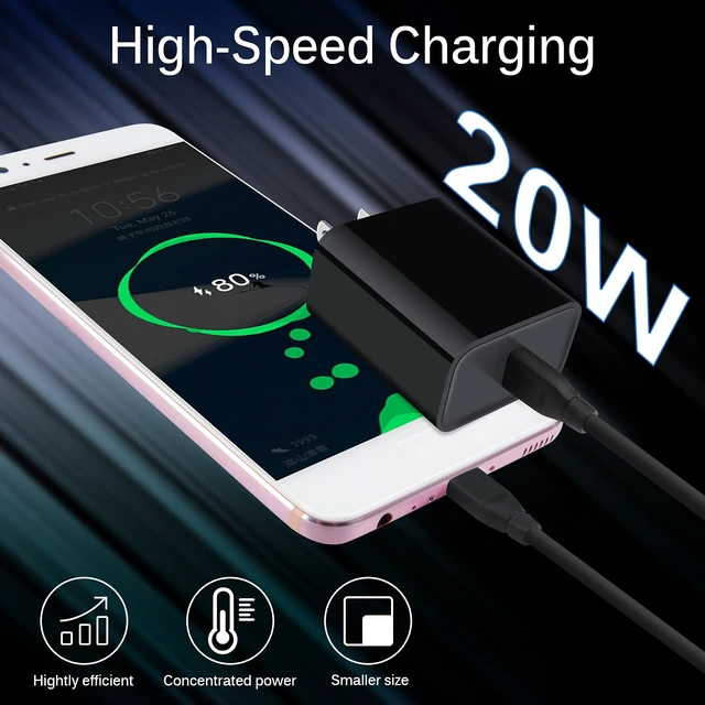 Alt view image 2 of 7 - Type C Charger Fast Charging Block Android Motorola Phone Charger | for Moto G Stylus 2026 2025 /G 17 Power/Edge 70 Fusion+/Razr Fold/Edge/G Play/G Power USB C Wall Charger Block Power Adapter
