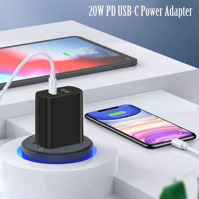 Alt view image 3 of 7 - 4 Pack USB C Charger Block,20W USB-C & USB-A Port Chargerfor i Phone 17/16/15/14/13/12/11/X/8, i Pad and More