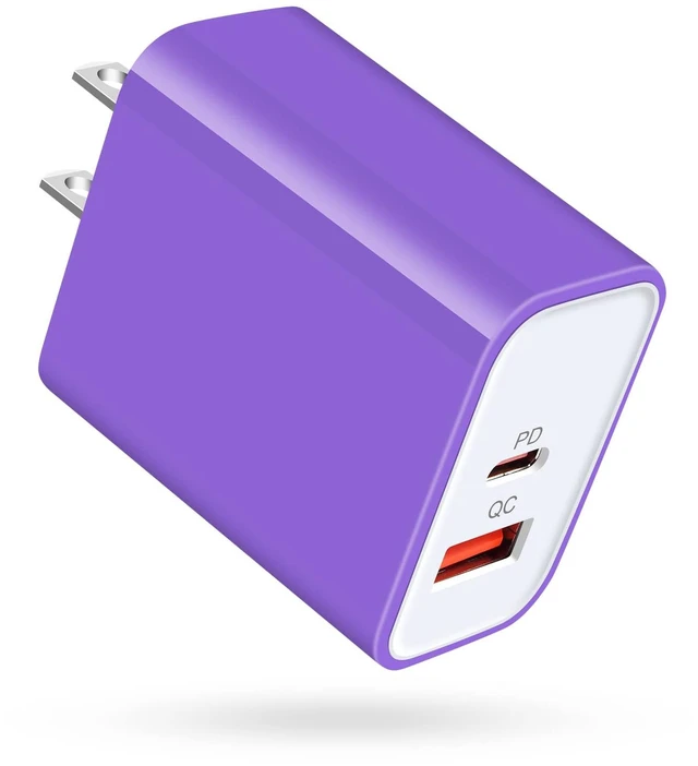 Main image of 20W USB C Wall Charger, Dual Port Fast Charger Block for iPhone 17 Pro Max | USB C Power Adapter for iPhone 17e 16e 16 15 14 13 12 11 Pro Max SE, Samsung Galaxy S26 S25 A16 A15 A53, Pixel 10a 9 8 Pro