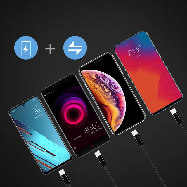 Alt view image 2 of 7 - Short USB C Splitter Cable,4 in 1 USB 2.0 A Male to 4 USB C Male Charging Cord for Some USB Type-C Phone, Device - 0.5M (Black)