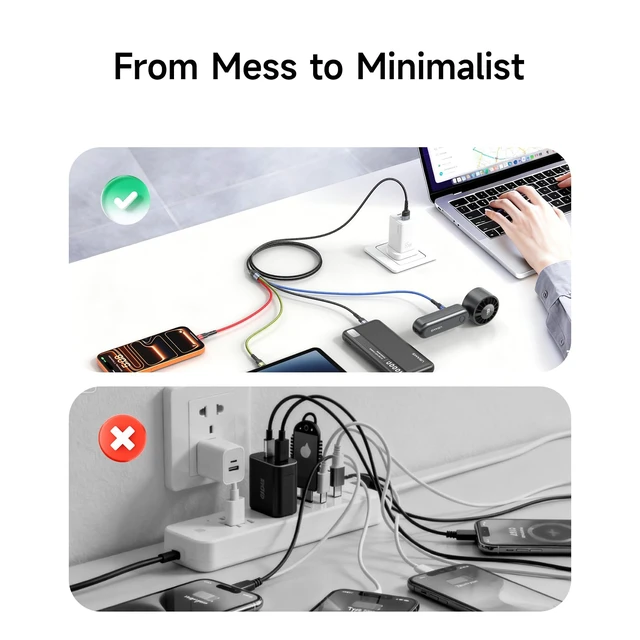 Alt view image 6 of 7 - 4 TypeC Multi Charging Cable 4 in 1 Charging Cords for Multiple Devices 4ft | 2Pack 4FT USB to USB C Cable, Universal Phone Charger Cord for Phone17-8/Androids/Pad and More