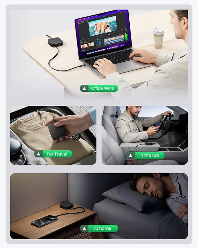 Alt view image 6 of 7 - 240W USB C to USB C Retractable Cable, 6.6ft, Black | 5A PD/PPS Fast Charging, 480Mbps Data Transfer, For i-Phone Duo, i-Phone 17 18 Pro, Mac-book Pro M4, Galaxy S25 Ultra