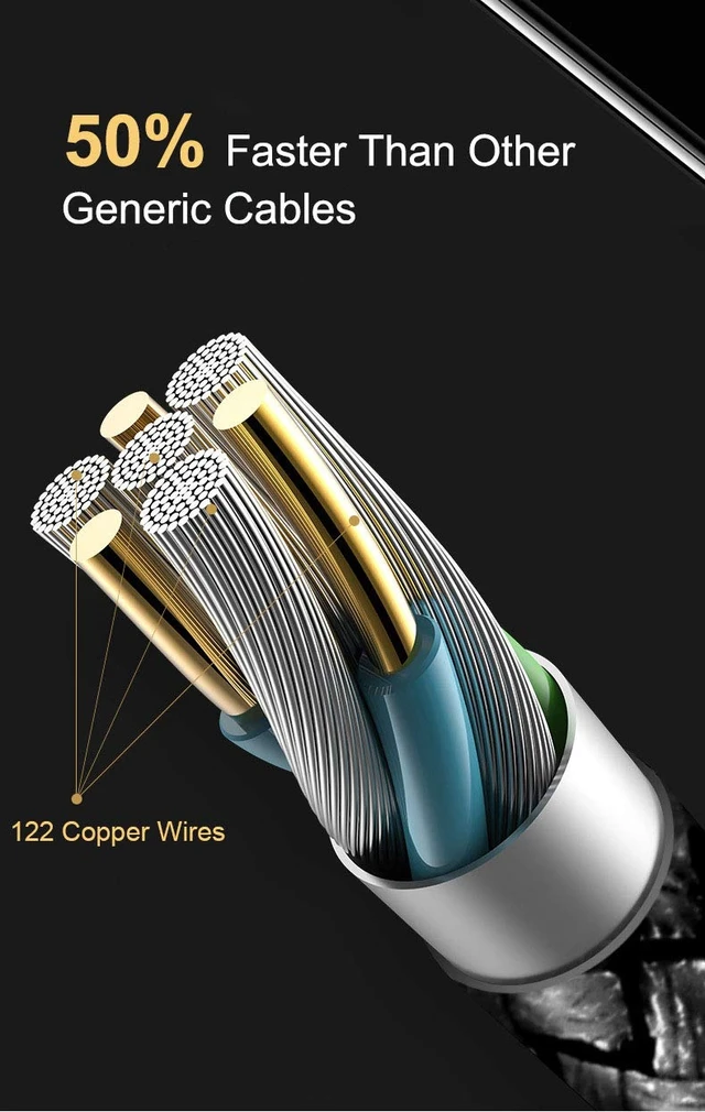 Alt view image 3 of 7 - Nylon Braided USB Type C Cable, USB A 2.0 to USB C Fast Charger Cord for Samsung Galaxy Note 9 8 S20 S10 S10+ S10e Fold S9 S8+, Mini Active (Black, 3 Feet)