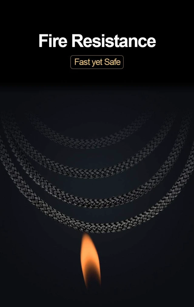 Alt view image 5 of 7 - Nylon Braided USB Type C Cable, USB A 2.0 to USB C Fast Charger Cord for Samsung Galaxy Note 9 8 S20 S10 S10+ S10e Fold S9 S8+, Mini Active (Black, 3 Feet)