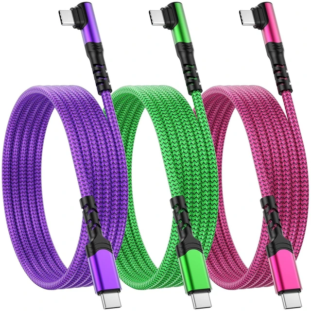 Main image of 10ft USB C Cable Fast Charging,3 Pack 60W(3A) USB C Charger Cable | Long Type C Fast Charging Cable Nylon Braided USBC Charger Cord for MacBook,iPad,iPhone 17 16 15 Pro Max,Galaxy S26/S25,Pixel