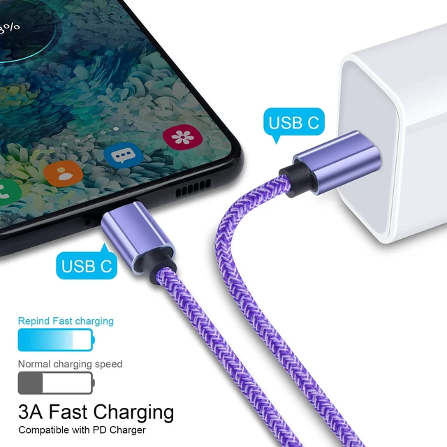 Alt view image 4 of 7 - Google Pixel Charger 6FT USB C Fast Charging Cable | for Google Pixel 11 10a 10 Pro XL 10 Pro Fold 9a 9 Pro 8 7,C Type Cord Charger Fast Charger for iPhone 17e 17 Pro Max 17 16e
