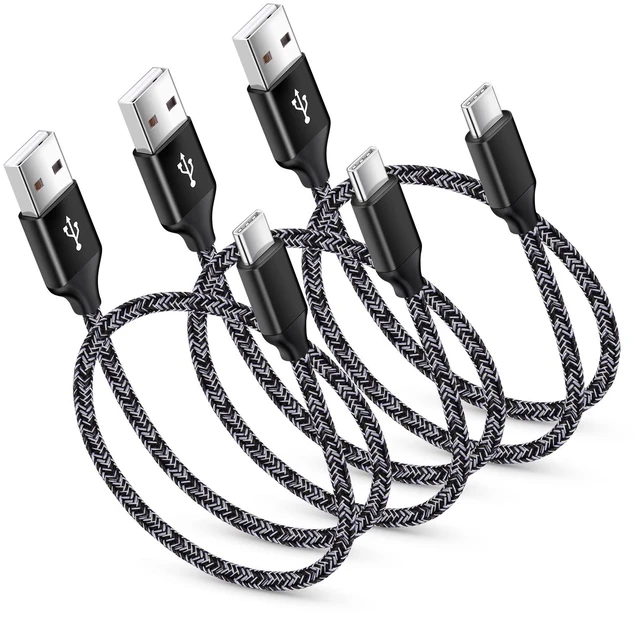 Main image of Samsung Charging Cord USB C Cable for Galaxy S26 Ultra S26+ S26 S25 | 3Pack Braided USB A to Type C 3A Charger Cord Fast Charging for iPhone 17 16 15 Pro Max