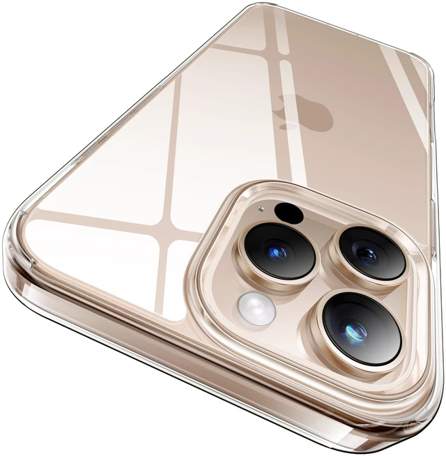 Main image of for iPhone 16 Pro Case, Crystal Clear, Never Yellow Technology | 15FT Military-Grade Protection, Shockproof Slim Thin Transparent Cover, Women Men for iPhone 16 Pro Phone Case, 6.3 inch