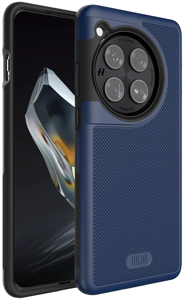 Main image of MergeGrip Phone Case for OnePlus 12 5G 2024 - Military Grade, Drop Tested, Dual Layer, Shockproof, Anti-Slip, Heavy Duty & Protector Cover Protective Phone Case - Indigo Blue