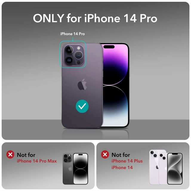 Alt view image 3 of 7 - Classic Hybrid for iPhone 14 Pro Case, Clear | Long-Lasting Anti-Yellowing, Ultra-Thin, Compatible with MagSafe, 3X Military-Grade Protection, Magnetic Phone Case