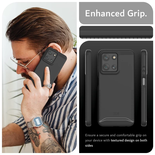 Alt view image 4 of 7 - Merge for Moto G Play 2026 / G 2026 / G 2025 Phone Case - Black | Military Grade Drop Tested | Dual Layer Heavy Duty Protection | Rugged Slim Grip Case for Motorola G 2025/2026 & G Play 2026