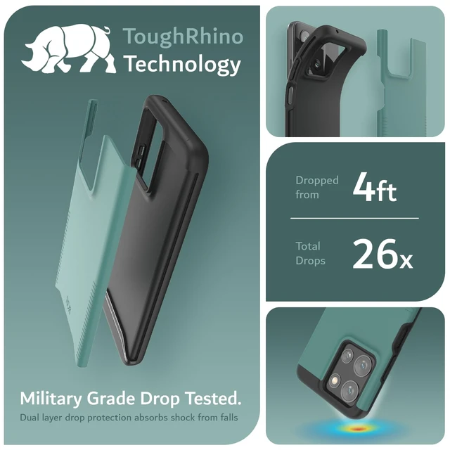 Alt view image 3 of 7 - Merge for Moto G Play 2026 / G 2026 / G 2025 Case - Hunter Green | Military Grade Drop Tested | Dual Layer Heavy Duty Protection | Rugged Slim Grip Case for Motorola G 2025/2026 & G Play 2026