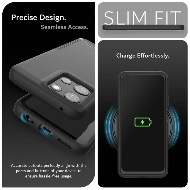 Alt view image 6 of 7 - Merge for Moto G Play 2026 / G 2026 / G 2025 Phone Case - Black | Military Grade Drop Tested | Dual Layer Heavy Duty Protection | Rugged Slim Grip Case for Motorola G 2025/2026 & G Play 2026