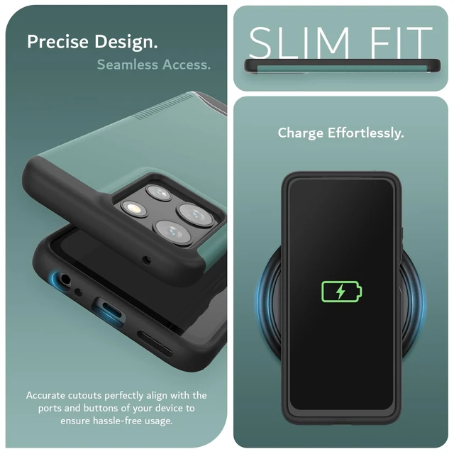 Alt view image 6 of 7 - Merge for Moto G Play 2026 / G 2026 / G 2025 Case - Hunter Green | Military Grade Drop Tested | Dual Layer Heavy Duty Protection | Rugged Slim Grip Case for Motorola G 2025/2026 & G Play 2026