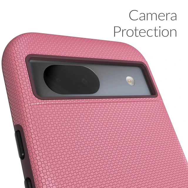 Alt view image 3 of 7 - Dual Guard for Google Pixel 8a Case - Berry | Designed for the Google Pixel 8a (6.1 inch) with Wireless Charging Compatibility and a Textured Grip