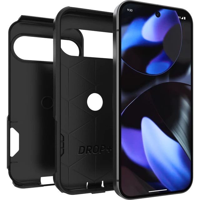 Alt view image 3 of 4 - Google Pixel 9 & 9 Pro Commuter Series Case - Black, Ultra-Sleek, Wireless Charging Compatible, Raised Edges Protect Camera & Screen (Ships in Polybag)