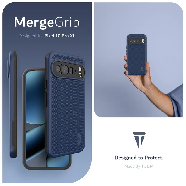 Alt view image 6 of 6 - MergeGrip Magsafe Compatible for Pixel 10 Pro XL Case - Indigo Blue | Military Grade Drop Tested | Dual Layer Slim Heavy Duty Protective Cases for Google Pixel 10 Pro XL Phone Case
