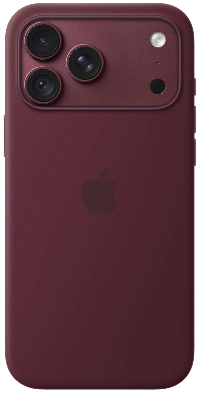 Main image of iPhone 18 Pro Max Silicone Case with MagSafe Burgundy | Lightweight Phone Case, Wireless Charging Compatible, Smooth Matte Finish