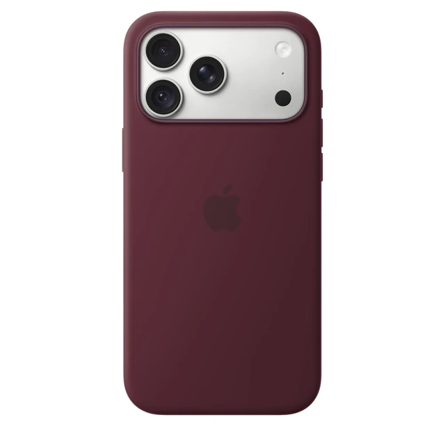 Alt view image 3 of 4 - iPhone 18 Pro Max Silicone Case with MagSafe Burgundy | Lightweight Phone Case, Wireless Charging Compatible, Smooth Matte Finish