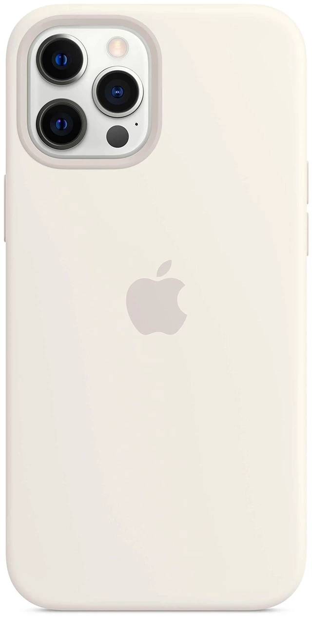 Main image of iPhone 12 Pro Max Silicone Case with MagSafe - White