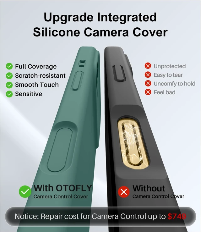 Alt view image 7 of 7 - Magnetic for iPhone 17 Case,Compatible with Magsafe,Classic Liquid Silicone Mobile Phone Case,Integrated Camera Control Button,Anti-Scratch Microfiber Lining, Pine Green