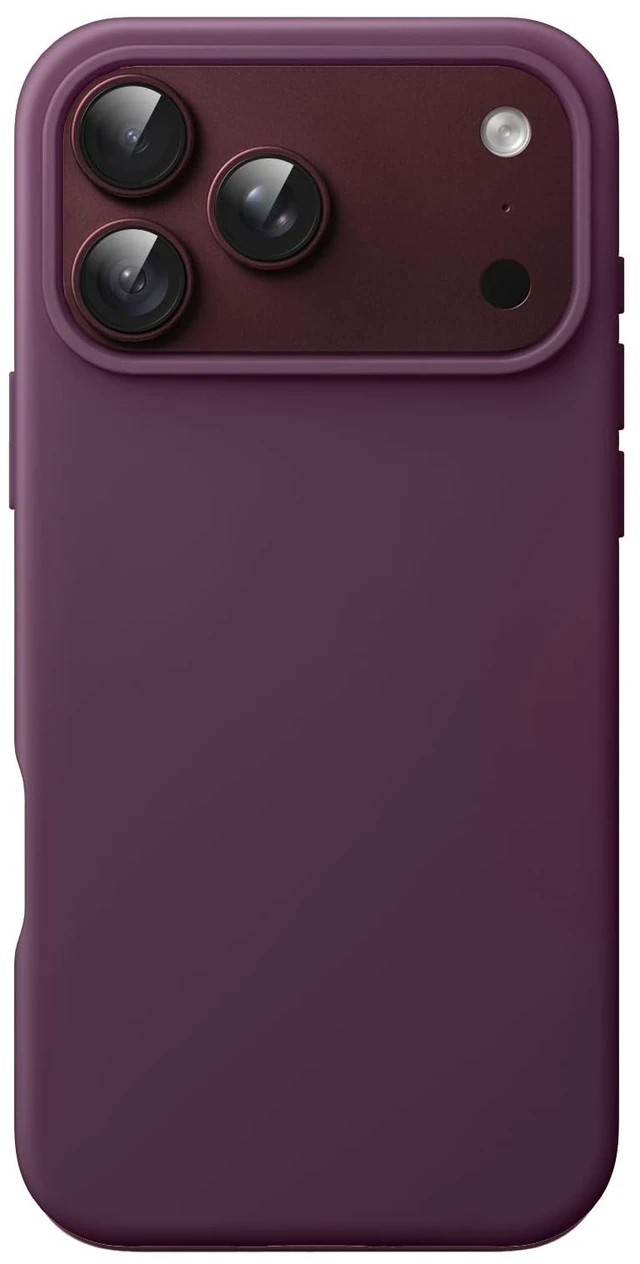 Main image of Silicone Case for iPhone 18 Pro, Silky Soft Touch, Dark Cherry | Shockproof Protection, Scratch Resistant, Microfiber Lining, Supports Wireless Charging
