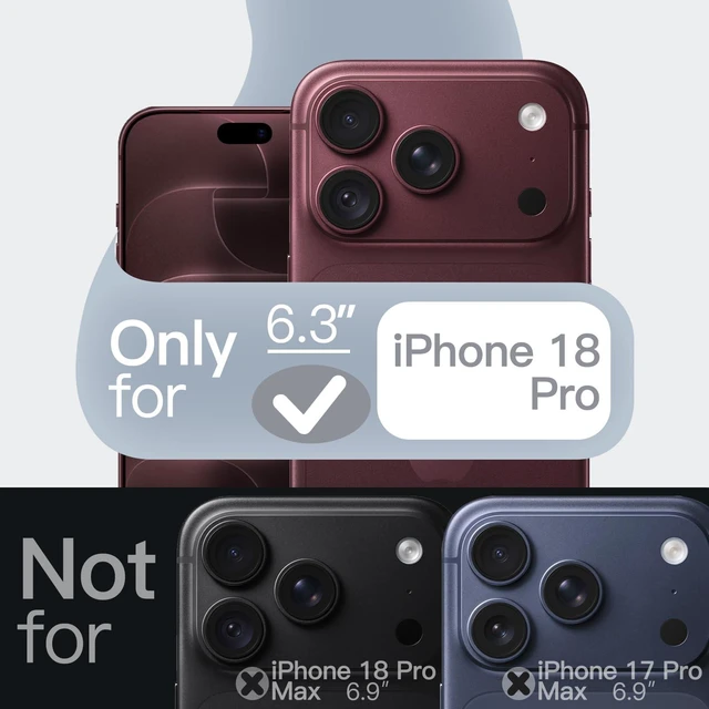 Alt view image 2 of 7 - Silicone Case for iPhone 18 Pro, Silky Soft Touch, Dark Cherry | Shockproof Protection, Scratch Resistant, Microfiber Lining, Supports Wireless Charging