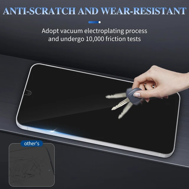 Alt view image 4 of 7 - 3 Pack Screen Protector for Samsung Galaxy S25 FEBubble Free | Tempered Glass Screen, Anti-Scratch, 9H Hardness & Easy Installation