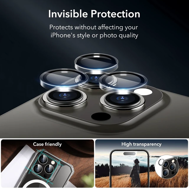 Alt view image 4 of 7 - 3 Pack for iPhone 15 Pro Max Privacy Screen Protector, Anti-spy Tempered-Glass Privacy Screen Protector, Micro-curved Edges, Case Friendly