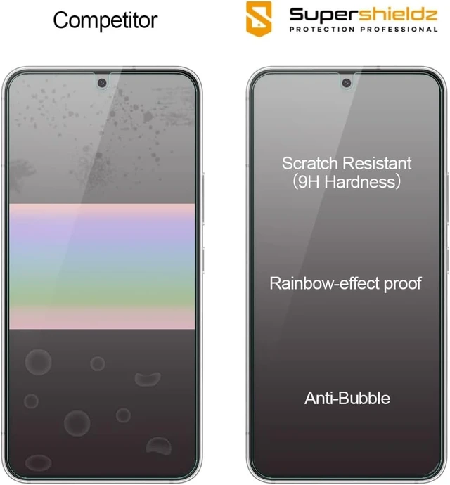 Alt view image 2 of 5 - (3 Pack) Designed for Samsung Galaxy S23 5G Tempered Glass Screen Protector, Anti Scratch, Bubble Free