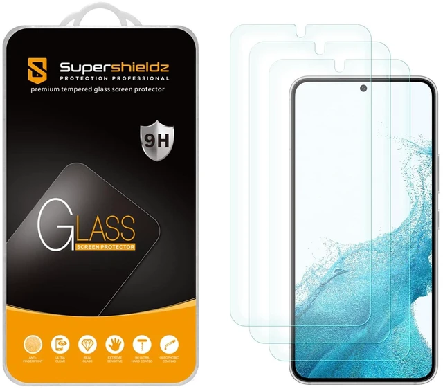 Main image of (3 Pack) Designed for Samsung Galaxy S23 5G Tempered Glass Screen Protector, Anti Scratch, Bubble Free