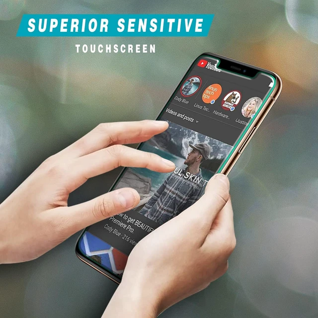 Alt view image 5 of 6 - 2 Pack Screen Protector for iPhone 11 Pro/XS/X Tempered Glass | Anti Scratch, Bubble Free, Case Friendly