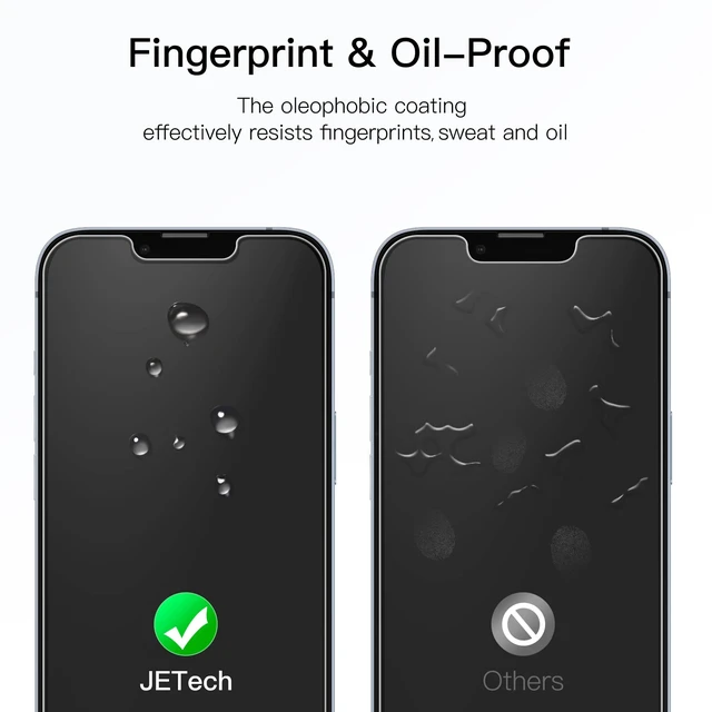 Alt view image 6 of 7 - Screen Protector for iPhone 14, 3-Pack | HD Clear, Face ID Compatible, Anti-Scratch Glass