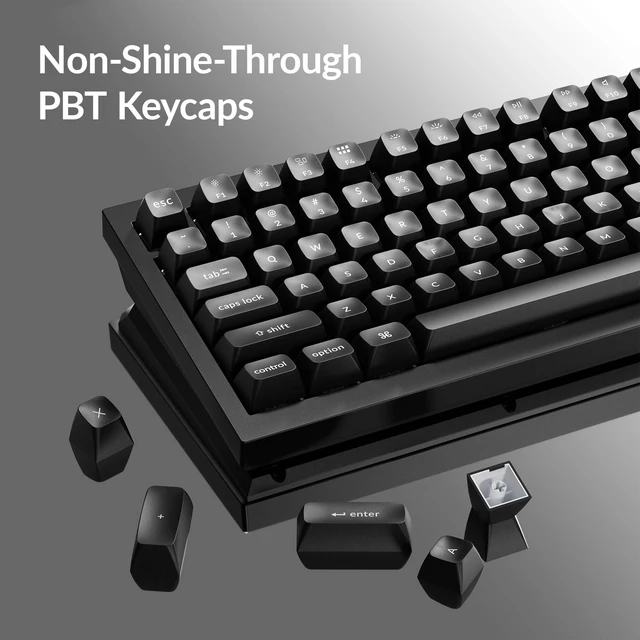 Alt view image 6 of 7 - KSA Profile Double-Shot PBT Keycap Set, 137 Keys White on Black, Compatible with MX Mechanical Switches, Non-Shine-Through, Fits ANSI Layouts (100%, TKL, 96%, 75%, 65%, 60%)