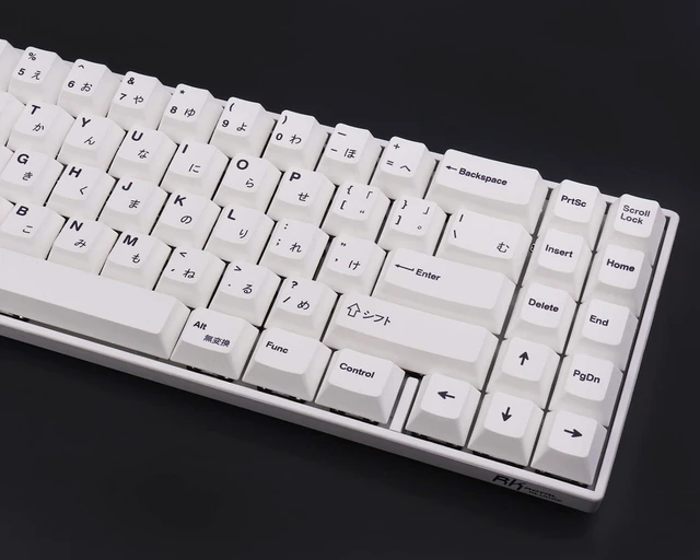 Alt view image 5 of 7 - 135Keys PBT Japanese Keycaps Cherry Profile White Minimalist Keycap | Dye-Sublimation PBT Custom Keycaps, Suitable for 61/64/87/100/104/108 Cherry MX Mechanical Keyboards