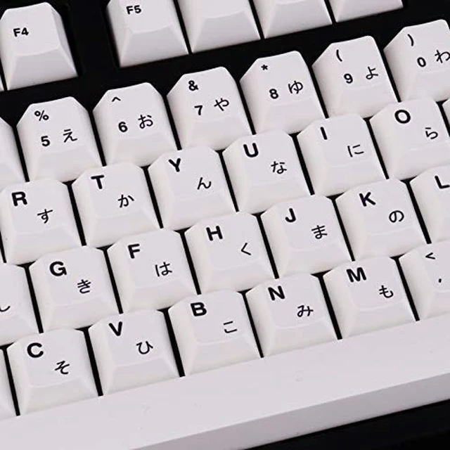 Alt view image 7 of 7 - 135Keys PBT Japanese Keycaps Cherry Profile White Minimalist Keycap | Dye-Sublimation PBT Custom Keycaps, Suitable for 61/64/87/100/104/108 Cherry MX Mechanical Keyboards