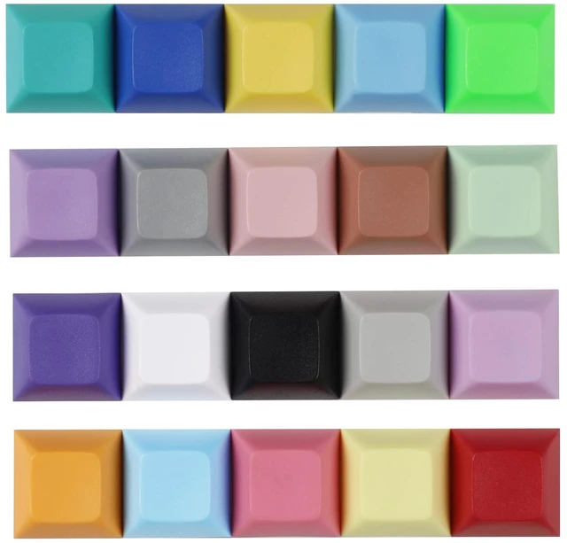Alt view image 5 of 5 - 24 pcs DSA Profile Blank 1u Keycap 1.3mm PBT for MX Switches Keyboard Replacement Keycaps