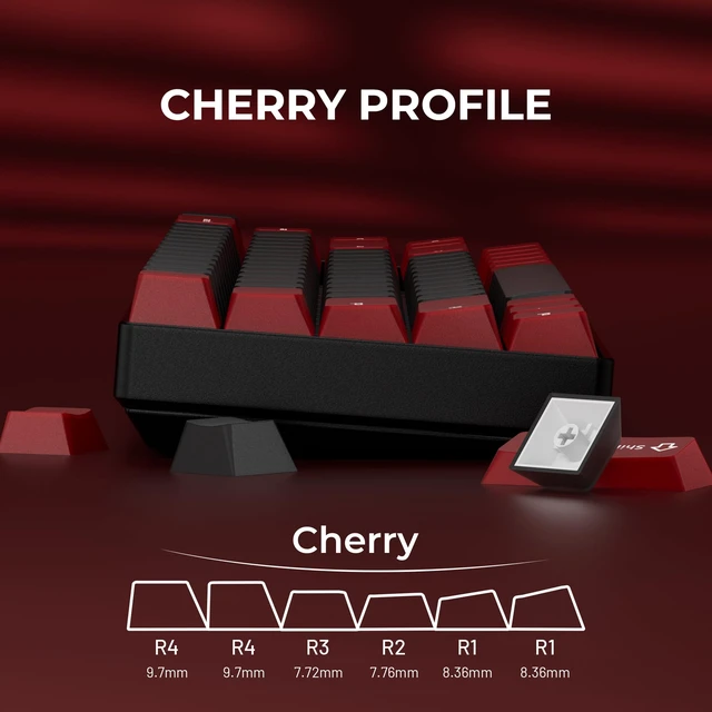 Alt view image 4 of 7 - XVX Double Shot PBT Keycaps Set 216 Keys, Cherry Profile Custom Keyboard Keycaps, Jade Translucent Key caps Compatible with 61/64/68/84/87/100/104/108 ANSI and ISO Layout Mechanical Keyboard