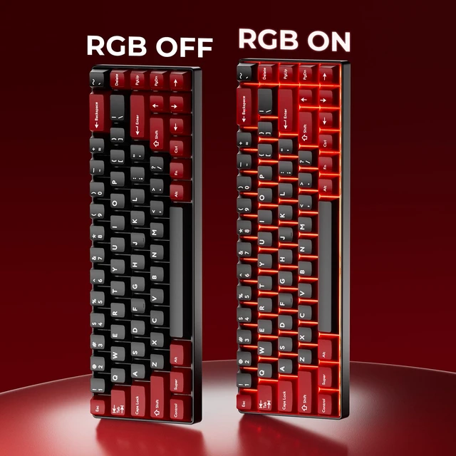 Alt view image 7 of 7 - XVX Double Shot PBT Keycaps Set 216 Keys, Cherry Profile Custom Keyboard Keycaps, Jade Translucent Key caps Compatible with 61/64/68/84/87/100/104/108 ANSI and ISO Layout Mechanical Keyboard