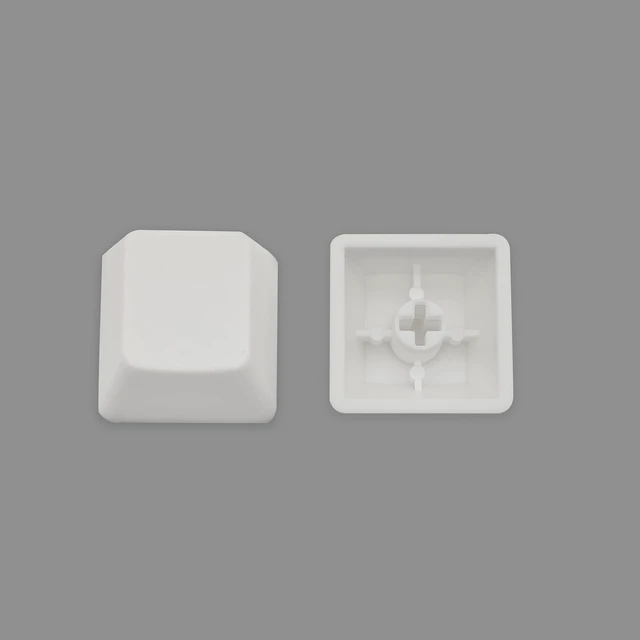 Alt view image 2 of 6 - OEM Profile White Blank Keycaps PBT Material 1U R4 Keycap for MX switches Mechanical Keyboard (White, 20pcs)