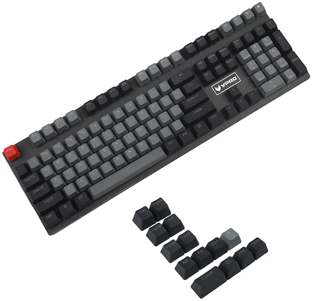 Main image of Double Shot 122 Dyed PBT Shine Through OEM Profile Keycap Rainbow Carbon Sunset Backlit Keycaps for MX Switches Mechanical KeyboardOnly Keycap (Dolch 122 Key)