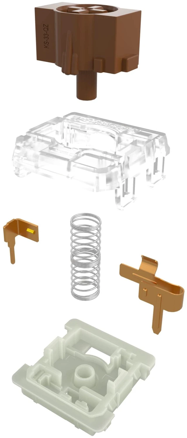 Alt view image 4 of 7 - KS-33 RGB Low Profile 2.0 Keyboard Switches(Brown,35PCS) | 3 Pin,Factory Pre-lubed,compatible for Low Profile MX Mechanical Keyboard